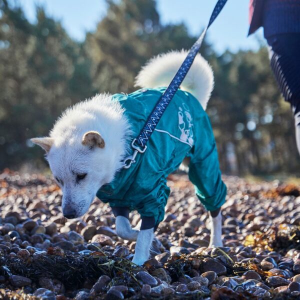 Hurtta Mudventure ECO Hundeoverall Turkos (35M)