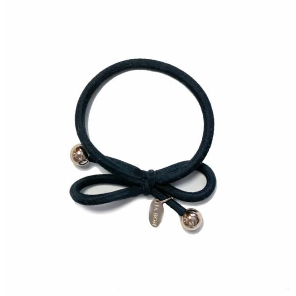 Ia Bon Hair Tie Gold Bead Ink Blue