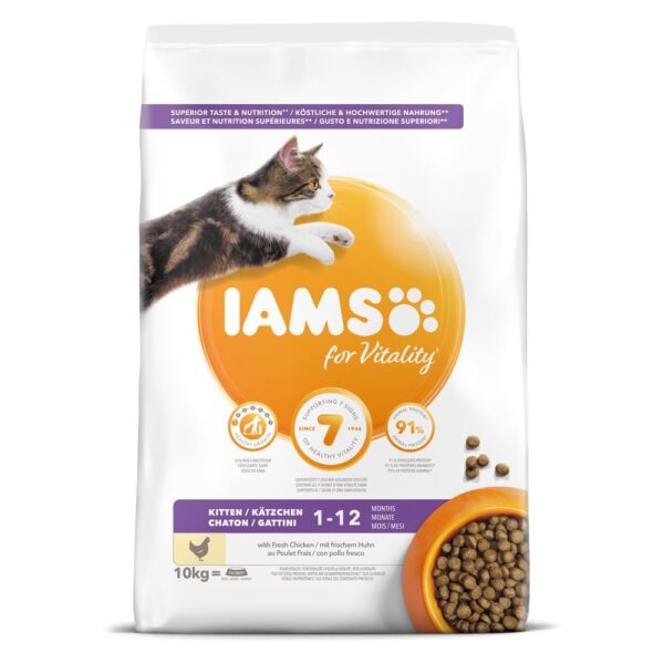 Iams for Vitality Cat Kitten Chicken (10 kg)