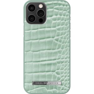 iDeal of Sweden iPhone 12/12 Pro Atelier Case Mint Croco