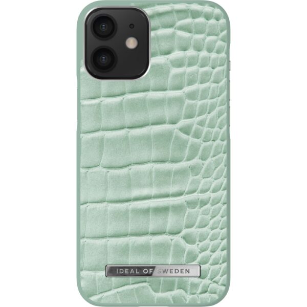 iDeal of Sweden iPhone 12 Mini Atelier Case Mint Croco