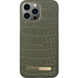 iDeal of Sweden iPhone 13 Pro Max Atelier Case Khaki Croco