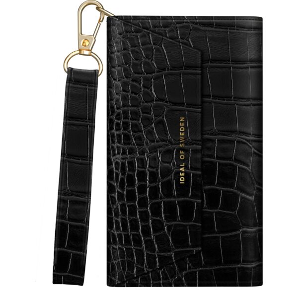 iDeal of Sweden iPhone 11/XR Cassette Clutch Black Croco