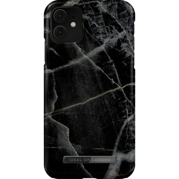 iDeal of Sweden iPhone 11/XR Fashion Case Black Thunder Marble