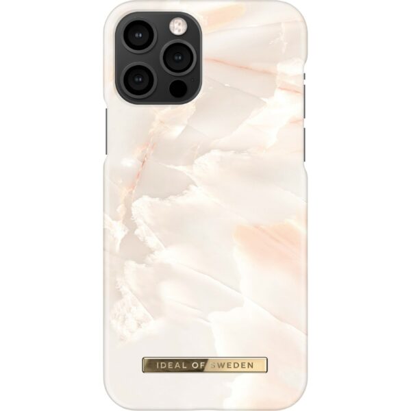 iDeal of Sweden iPhone 12/12 Pro Fashion Case Rose Pearl Marble