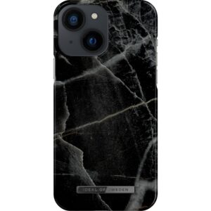 iDeal of Sweden iPhone 13 Mini Fashion Case Black Thunder Marble