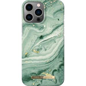 iDeal of Sweden iPhone 13 Pro Max Fashion Case Mint Swirl Marble