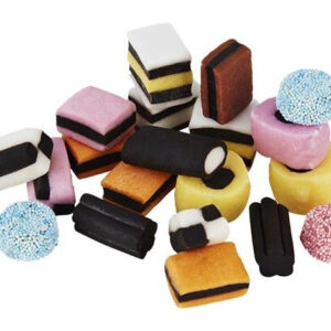 6x1 kg Bassetts Liquorice Allsorts / Engelsk Lakris Konfekt - Hel Eske 6 kg