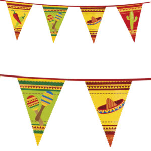 6 Meter Banner med Vimpler - Taco Fiesta