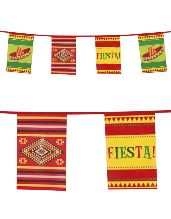 10 Meter Banner med Flagg - Taco Fiesta