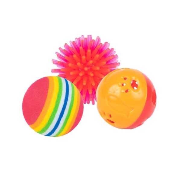 Little&Bigger PurePurr Colorfull Mix Baller 3-pakk