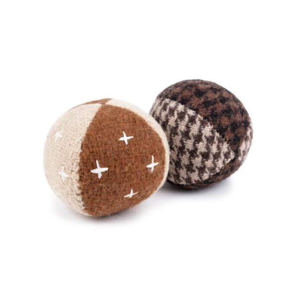 Gaia Upcycled Wool Katteleke Mini Baller 2-pk