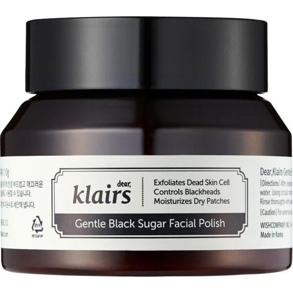 Klairs Gentle Black Deep Cleansing Black Sugar Facial Polish