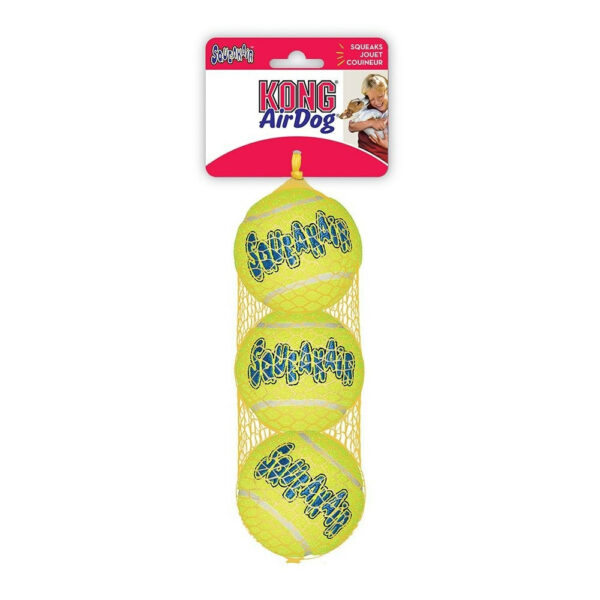 KONG AirDog Squeaker Tennisballer (M)