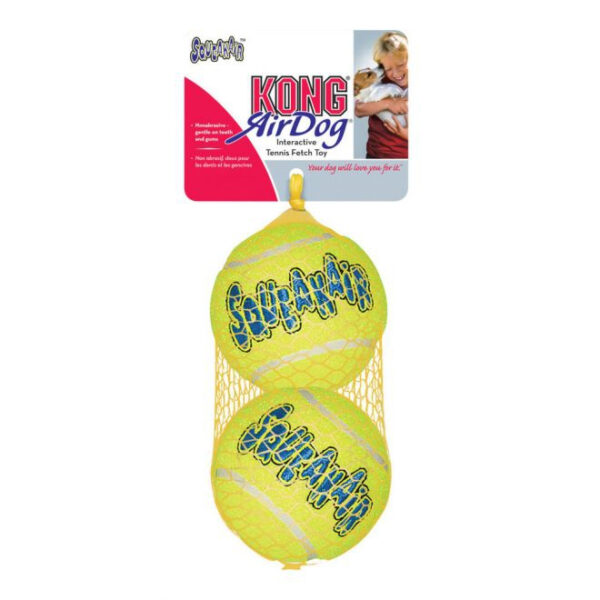 KONG AirDog Squeaker Tennisballer (S)