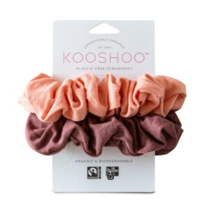 Kooshoo Scrunchies Coral Rose