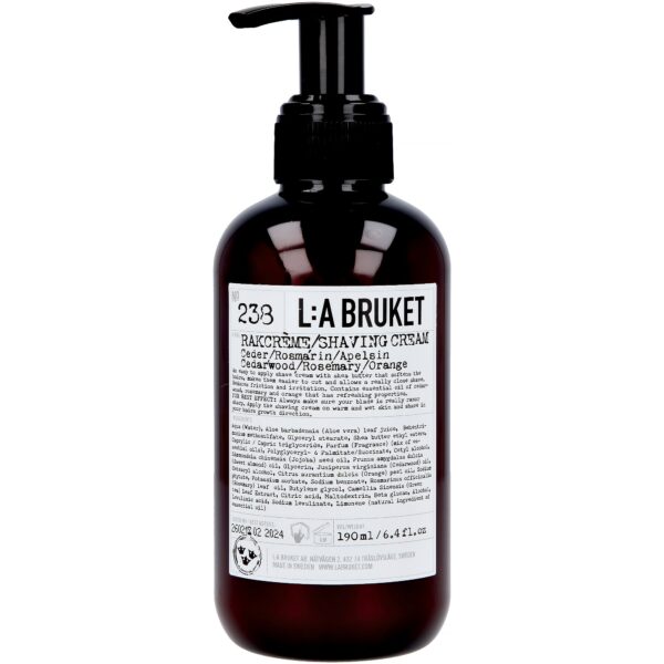 L:A Bruket Rakcrème Ceder/Rosmarin/Apelsin 190 ml