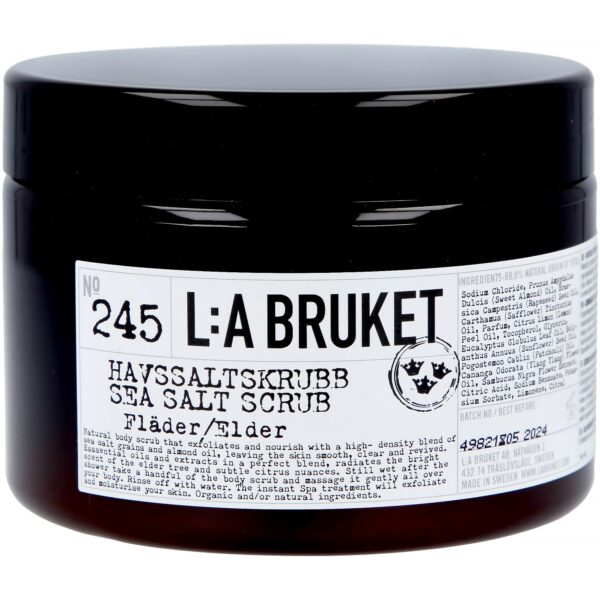 L:A Bruket 245 Havssaltskrubb Fläder 420 g