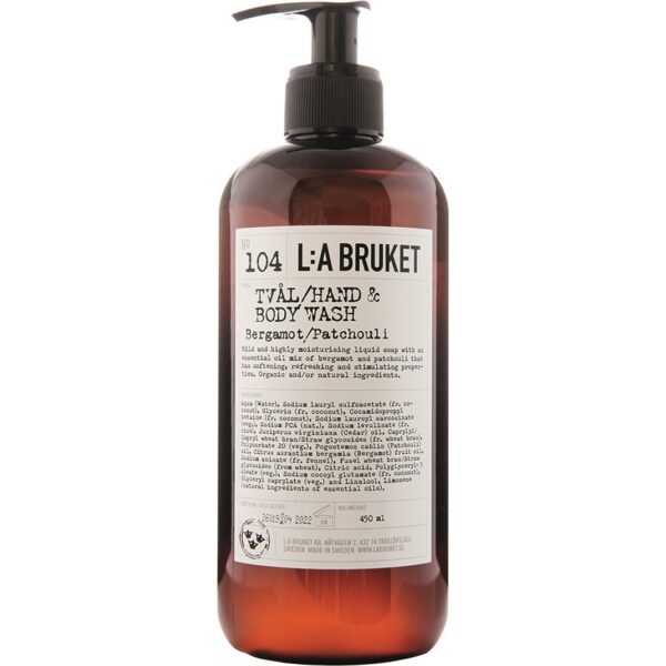 L:A Bruket Flytande tvål Bergamott/Patchouli 450 ml