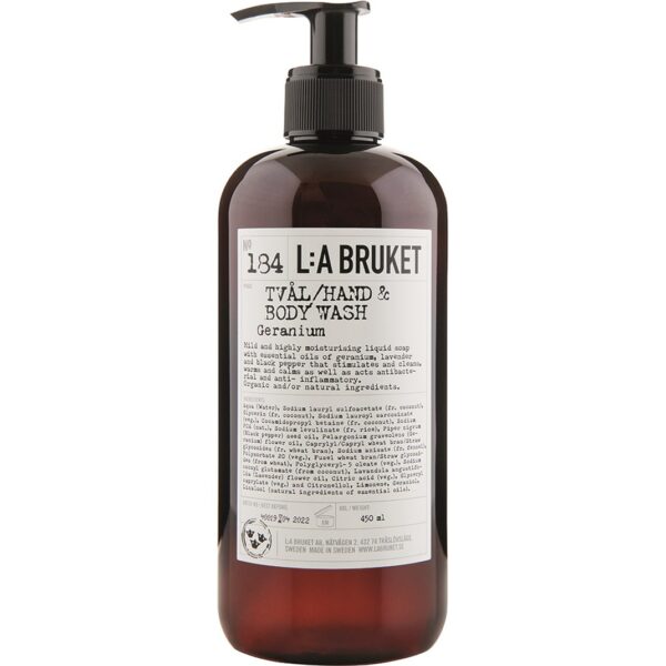 L:A Bruket Flytande tvål Geranium 450 ml