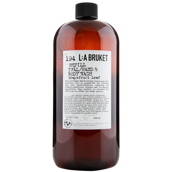 L:A Bruket Refill Body Wash Grapefruit Leaf 1000 ml