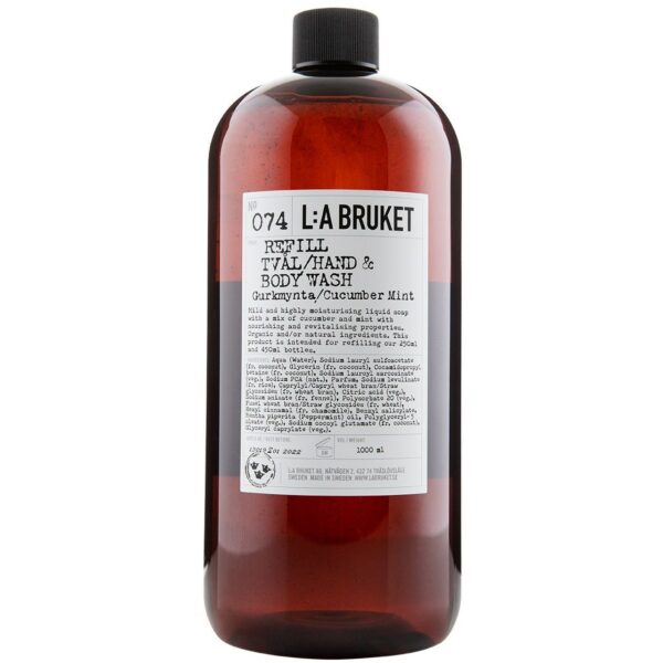 L:A Bruket Refill Hand- & Body Wash Cucumber Mint 1000 ml