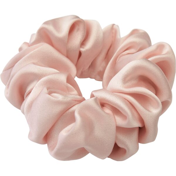 Lenoites Mulberry Silk Scrunchie Pink