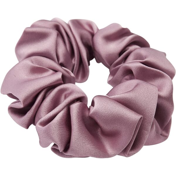 Lenoites Mulberry Silk Scrunchie Purple