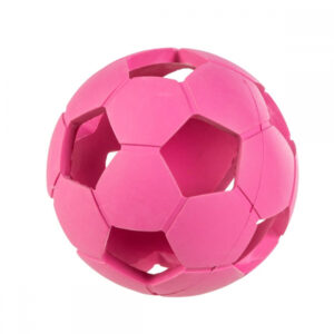 Little&Bigger Fotball i Gummi Rosa 11 cm