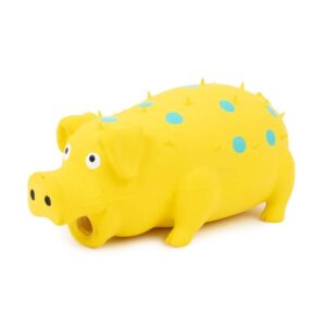Little&Bigger Latex Spotted Pig Yellow 15 cm (Gul)