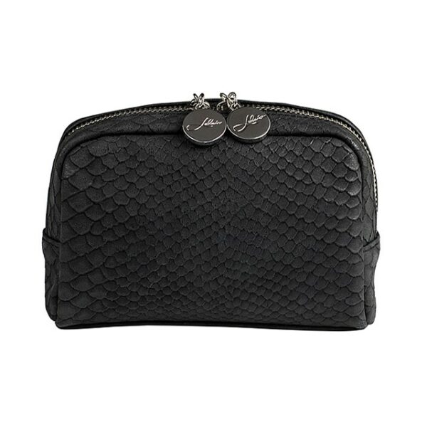 LULU&apos;S ACCESSORIES Cosmetic Bag Mini Brushed Black