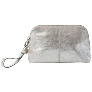 LULU&apos;S ACCESSORIES Make-Up Purse Leather Lux Inox