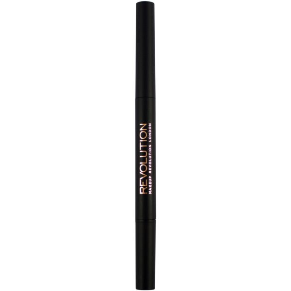 Makeup Revolution Duo Brow Pencil  Dark Brown