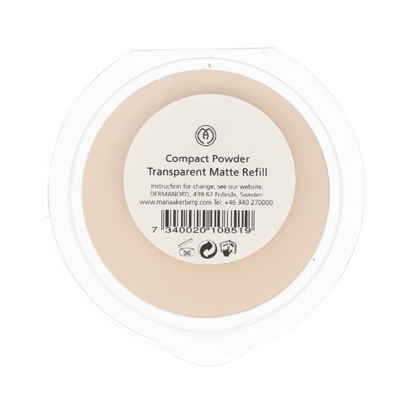 Maria Åkerberg Compact Powder Refill Sticker Transparent Matte