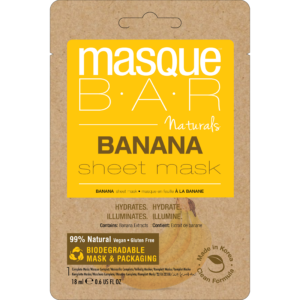 MasqueBar Naturals Banana Sheet Mask  18 ml