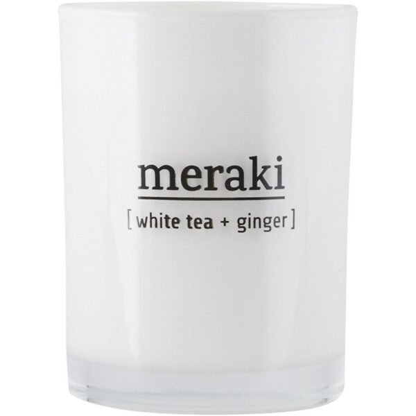 Meraki White tea & ginger Doftljus