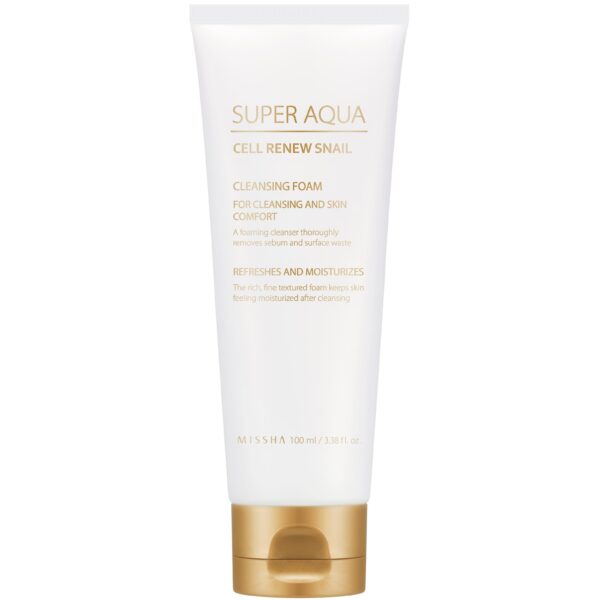 MISSHA Super Aqua Cell Renew Snail Cleansing Foam 100 ml