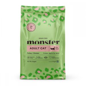 Monster Cat  Adult Grain Free Turkey & Chicken (2 kg)