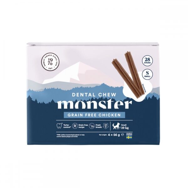 Monster Dog Dental Chew Grain Free Chicken Small (28 st)