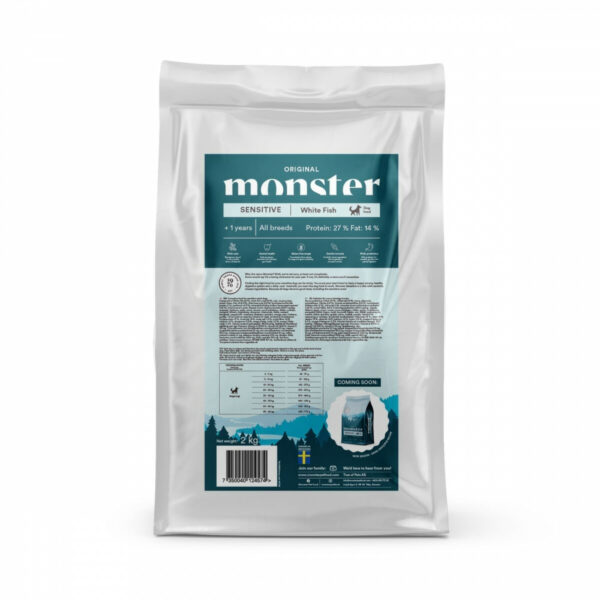 Monster Dog Adult All Breed Sensitive White Fish (2 kg)