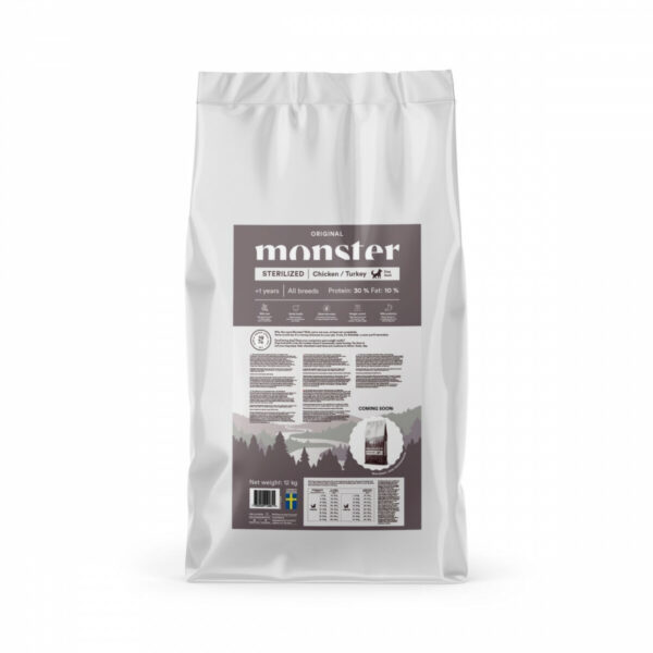 Monster Dog Adult All Breeds Sterilized Chicken & Turkey (12 kg)