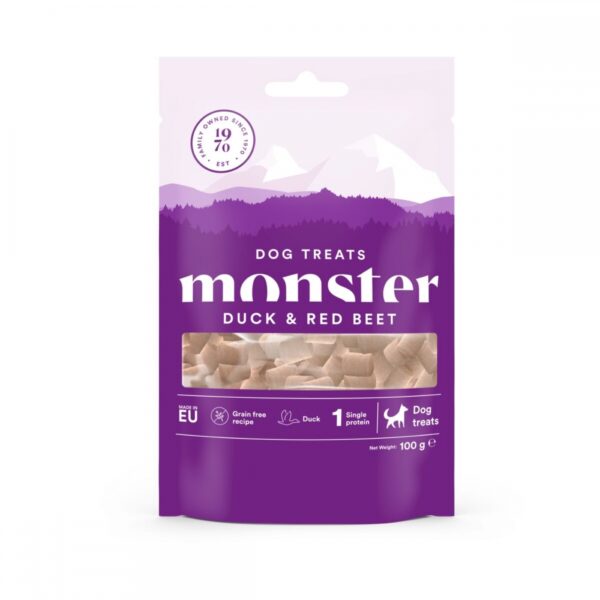 Monster Dog Treats Duck & Red Beet 100 g