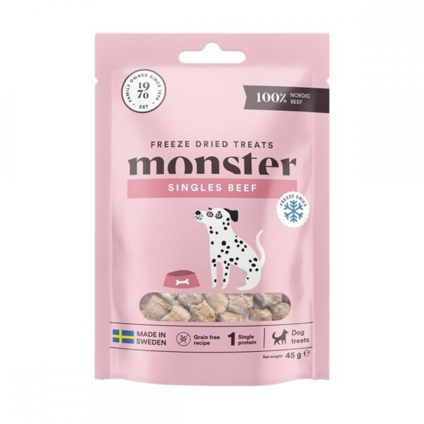 Monster Dog Treats Freeze Dried Beef 45 g