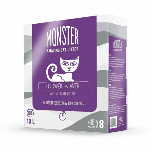 Monster Kattesand Flower Power 10 liter