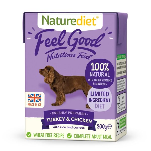 Naturediet Feel Good Kalkun & Kylling (200 g)