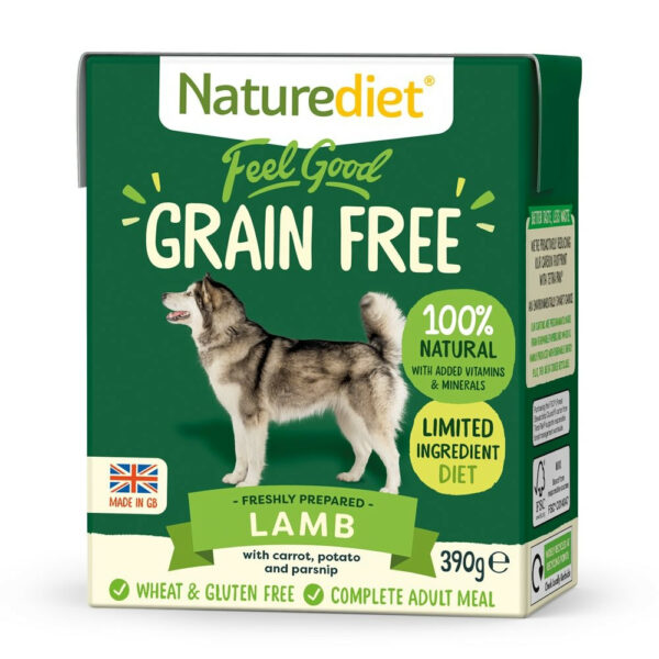 Naturediet Grain Free Lam (390 g)