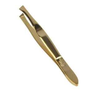 Niegeloh Solingen Basic Tweezers Slanted 24k Gold Plating