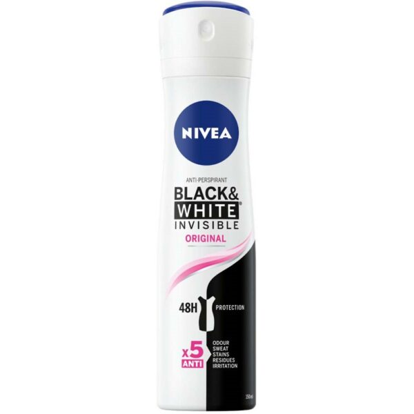 NIVEA Deo Spray Invisible Black & White Clear 150 ml