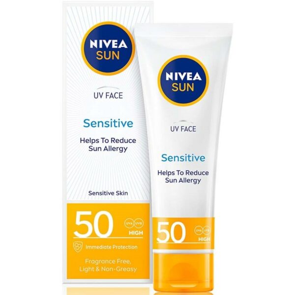 NIVEA Sun Face Sensitive Soothing Spf 50 50 ml