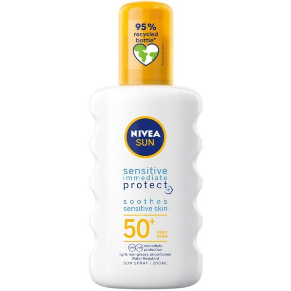 NIVEA Sun Sensitive Immediate Protect Soothing Sun Spray SPF 50+ 200 m